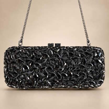 Noir Bloom Clutch