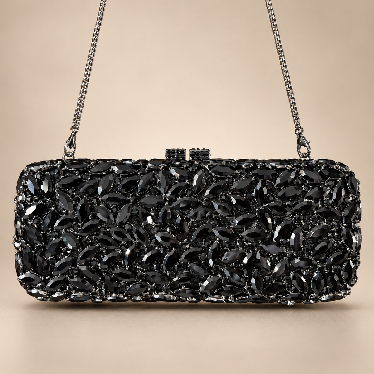 Noir Bloom Clutch