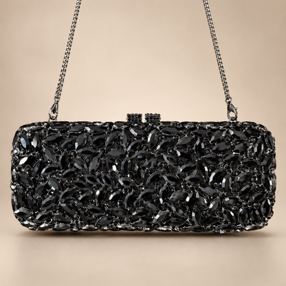 Noir Bloom Clutch