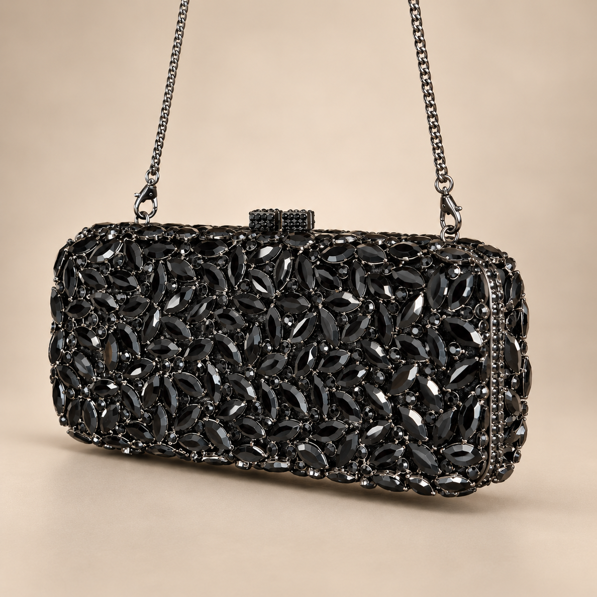 Noir Bloom Clutch