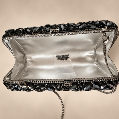 Noir Bloom Clutch