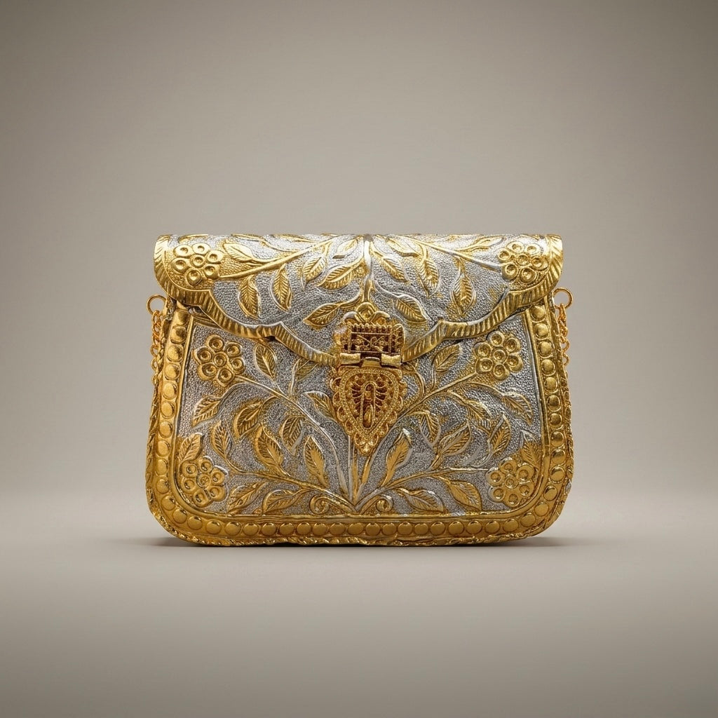 The Aurelian Vine Metal Minaudière