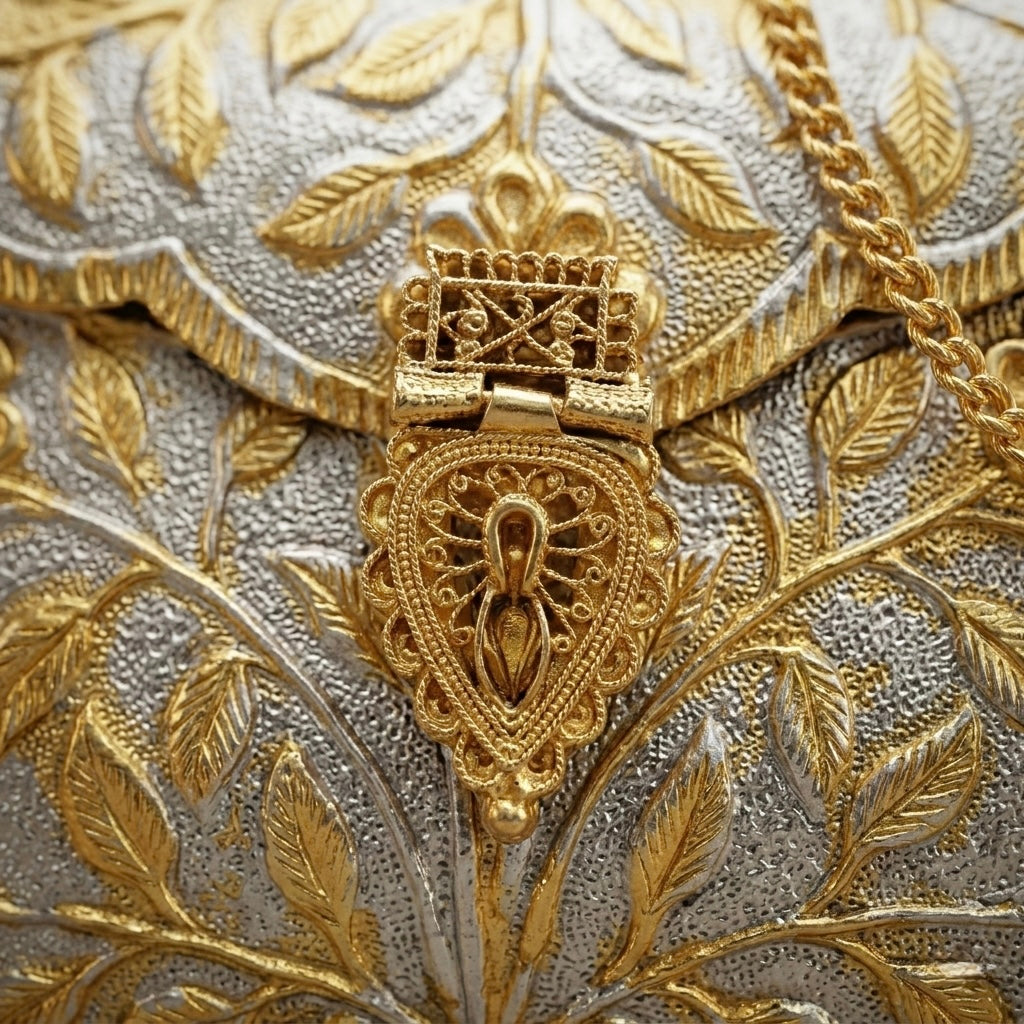 The Aurelian Vine Metal Minaudière