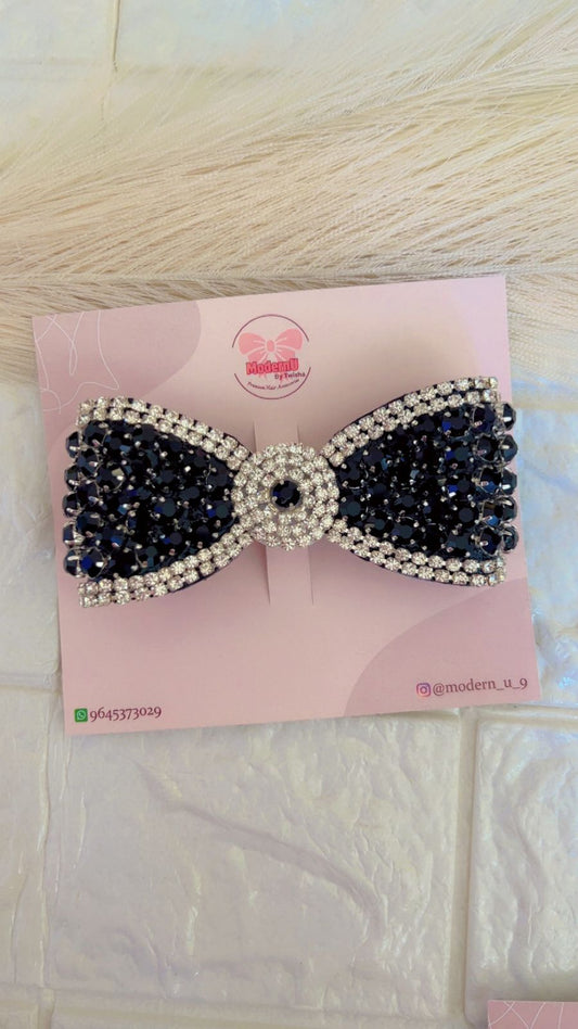 Midnight Radiance- Bow/ Embellished Bow/ Bejeweled Bow