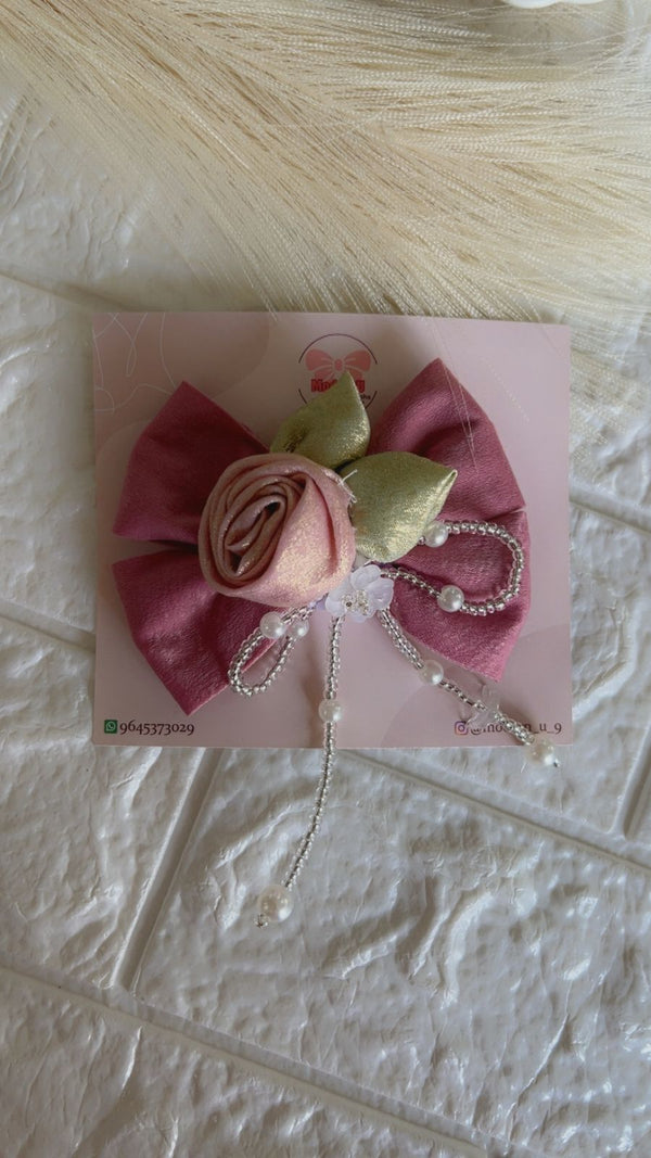 Blossom Bow  Brooch - Hair Brooch
