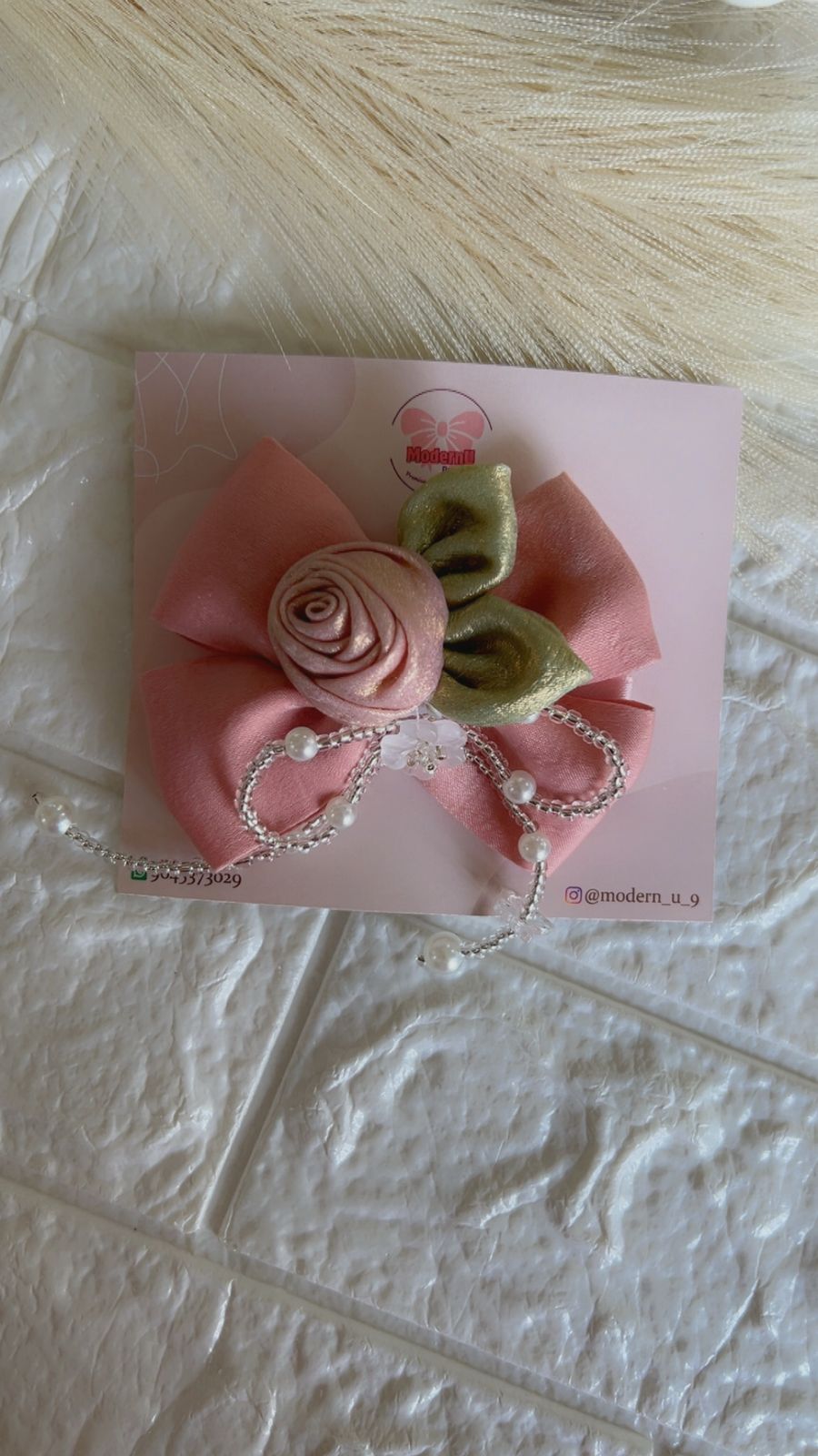 Blossom Bow  Brooch - Hair Brooch