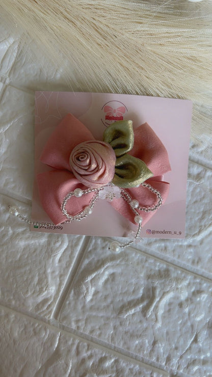 Blossom Bow  Brooch - Hair Brooch
