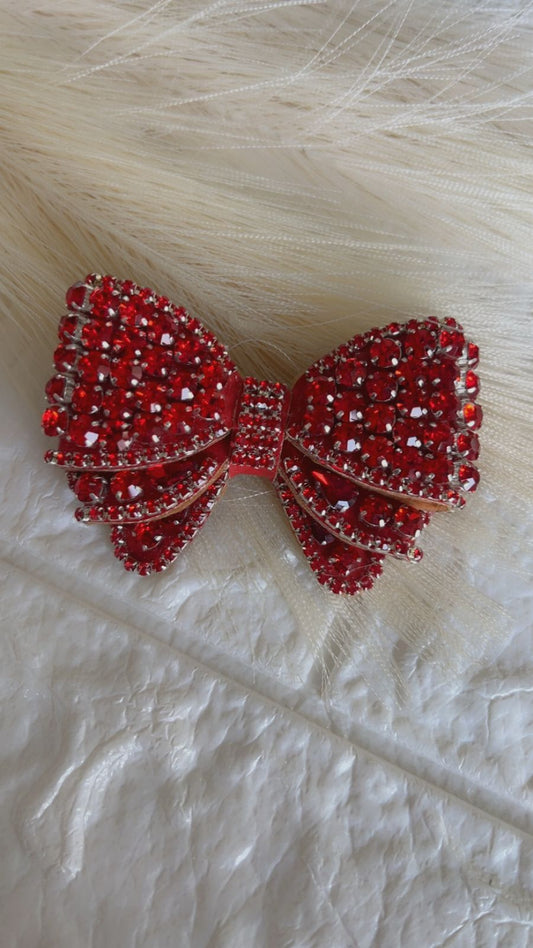 Ruby Wings- Bow/ Embellished Bow/ Bejeweled Bow