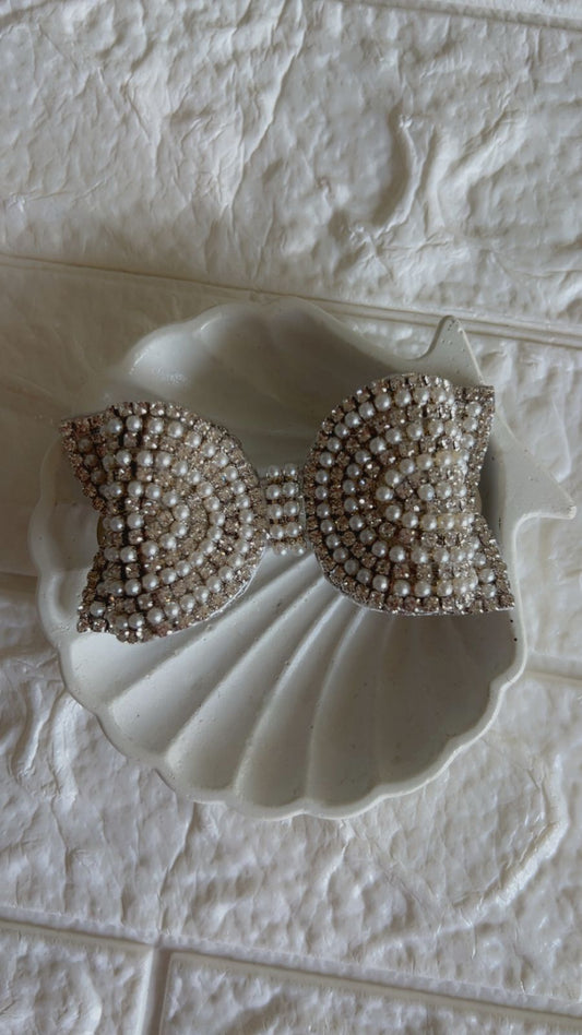 Silver Luxe - Bow/ Embellished Bow/ Bejeweled Bow