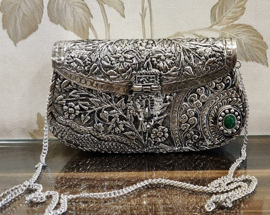 Rajwada Silver Glow Bag - Bag