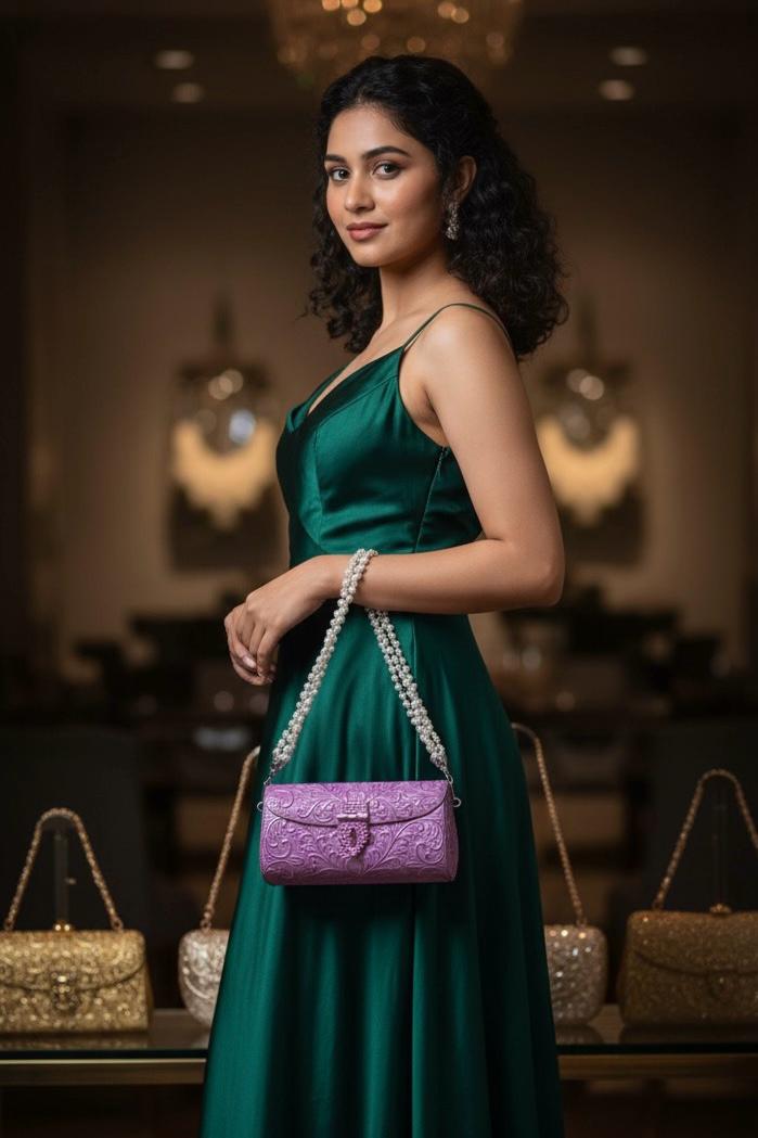 Pink Royale Brass Bag