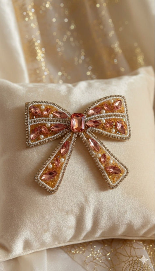 Sunset Charm - Embellished Bow