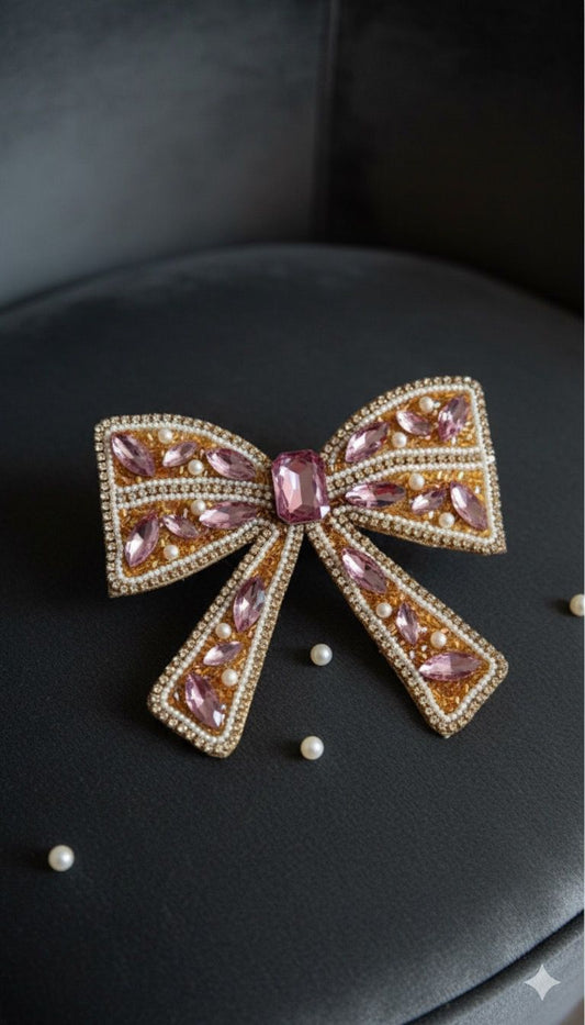 Princess Pink - Embellished Bow