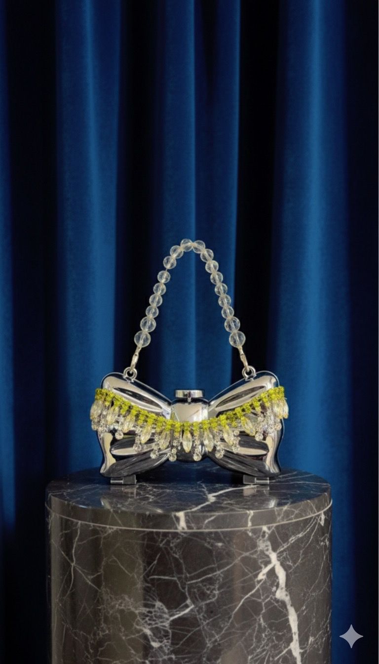 Mini Silver Bow - Bag