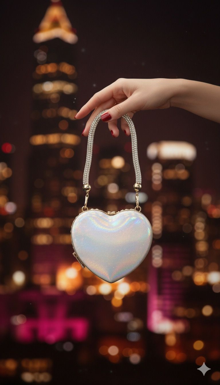 Silver Heart Mini - Bag