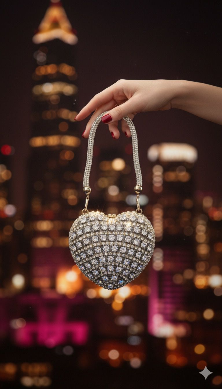 Silver Heart Mini - Bag