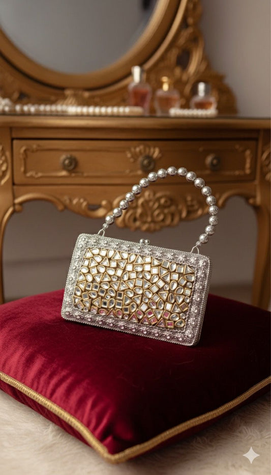 Sitara Silver Mini- Bag