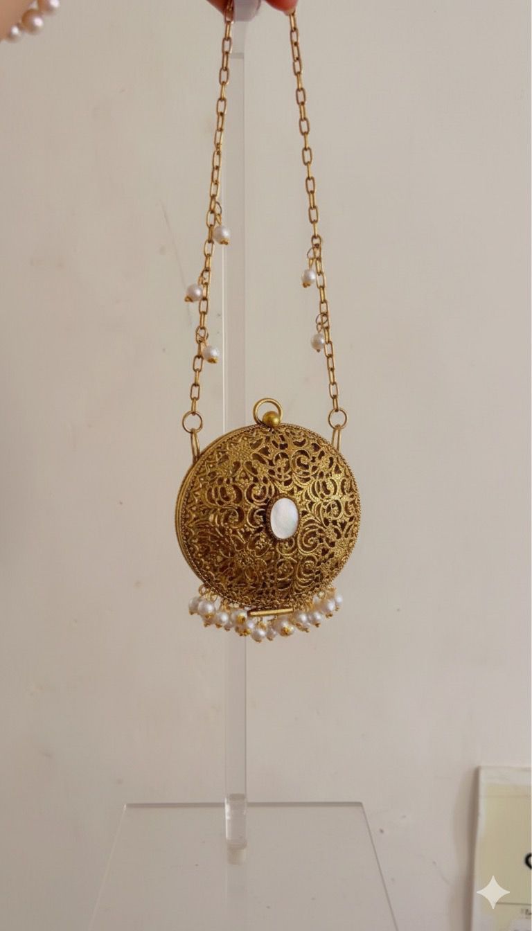 Round Royale Pearl Mini Coin - Bag