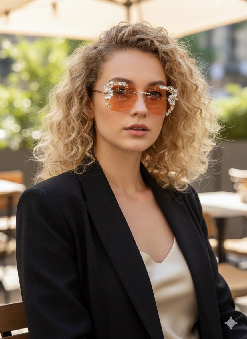 SunKissed Crystal Rimless - Sunglass