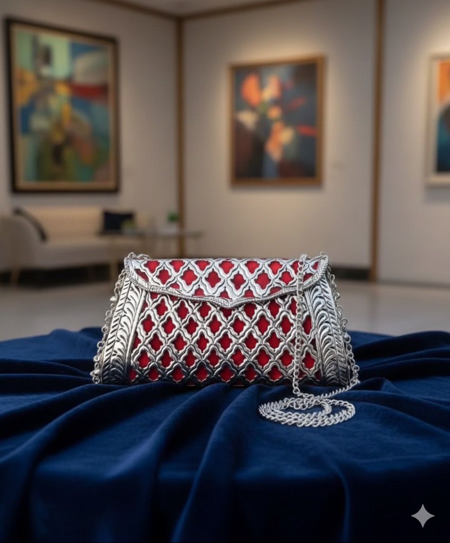 Zarqa Red Velvet - Bag