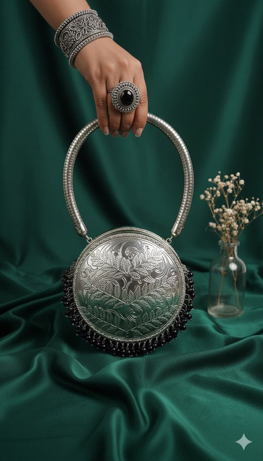 Rani Kashmira Silver - Bag
