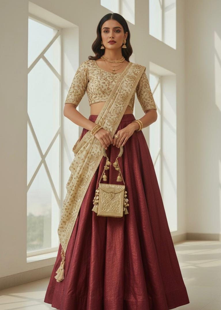 Anvika Vintage Gold Mobile - Bag