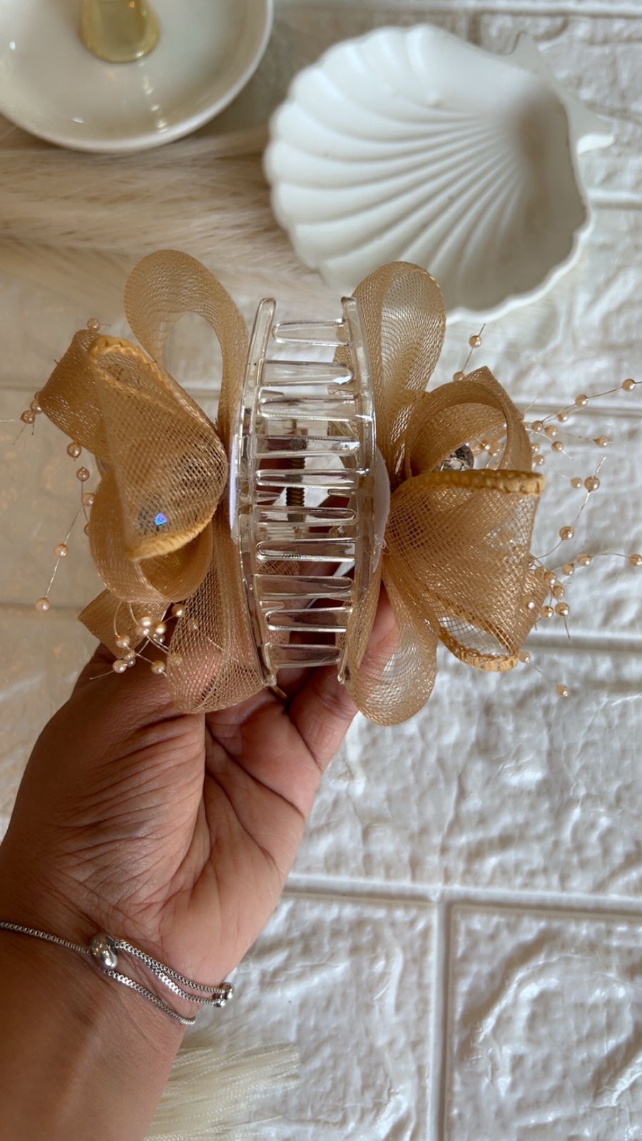 Golden Veil - Claw Clip