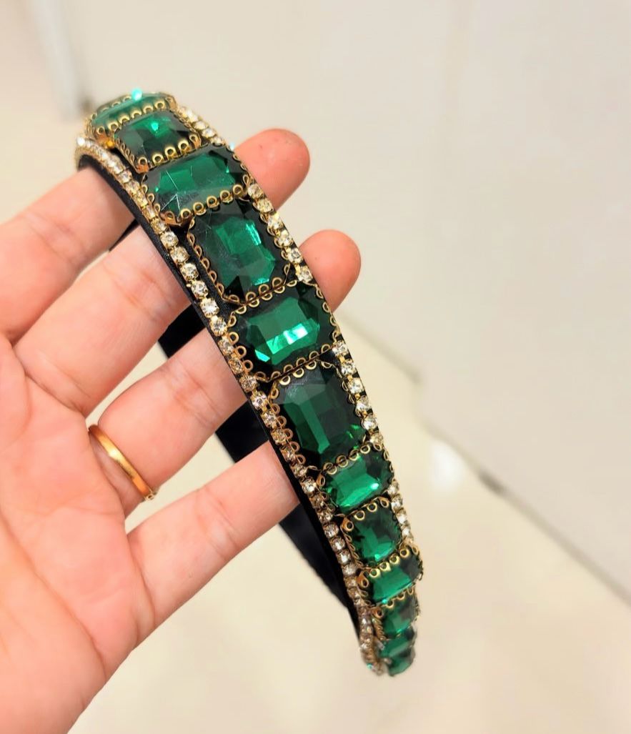 Emerald Elegance-  Hairband