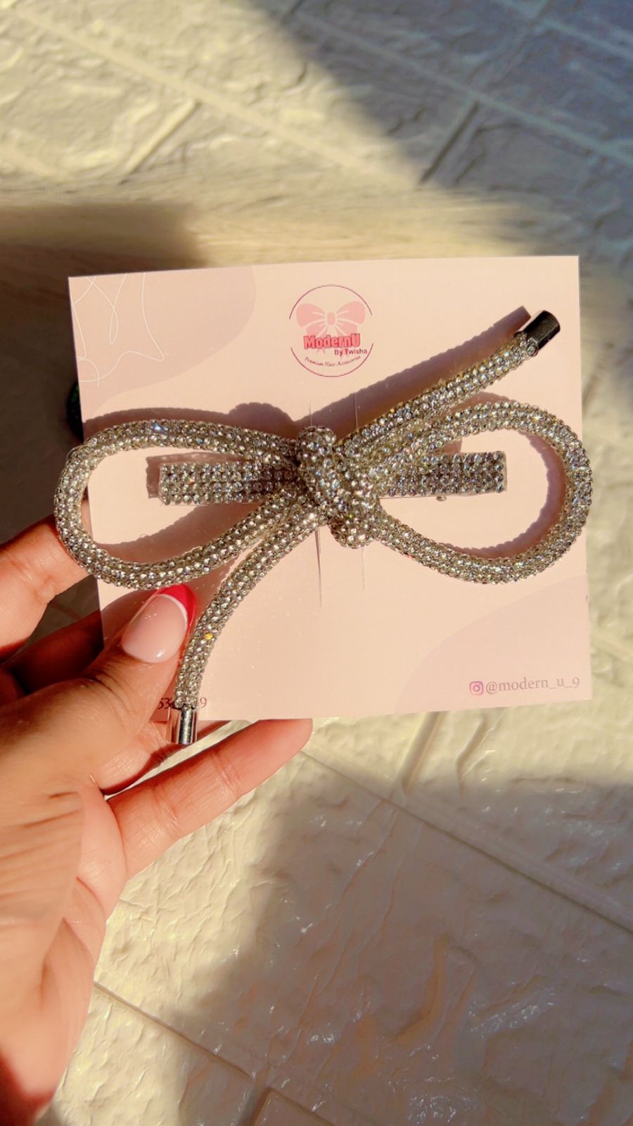 Starlace Sparkle Knot CLip - Multi Colour - Bow / Embellished Bow/