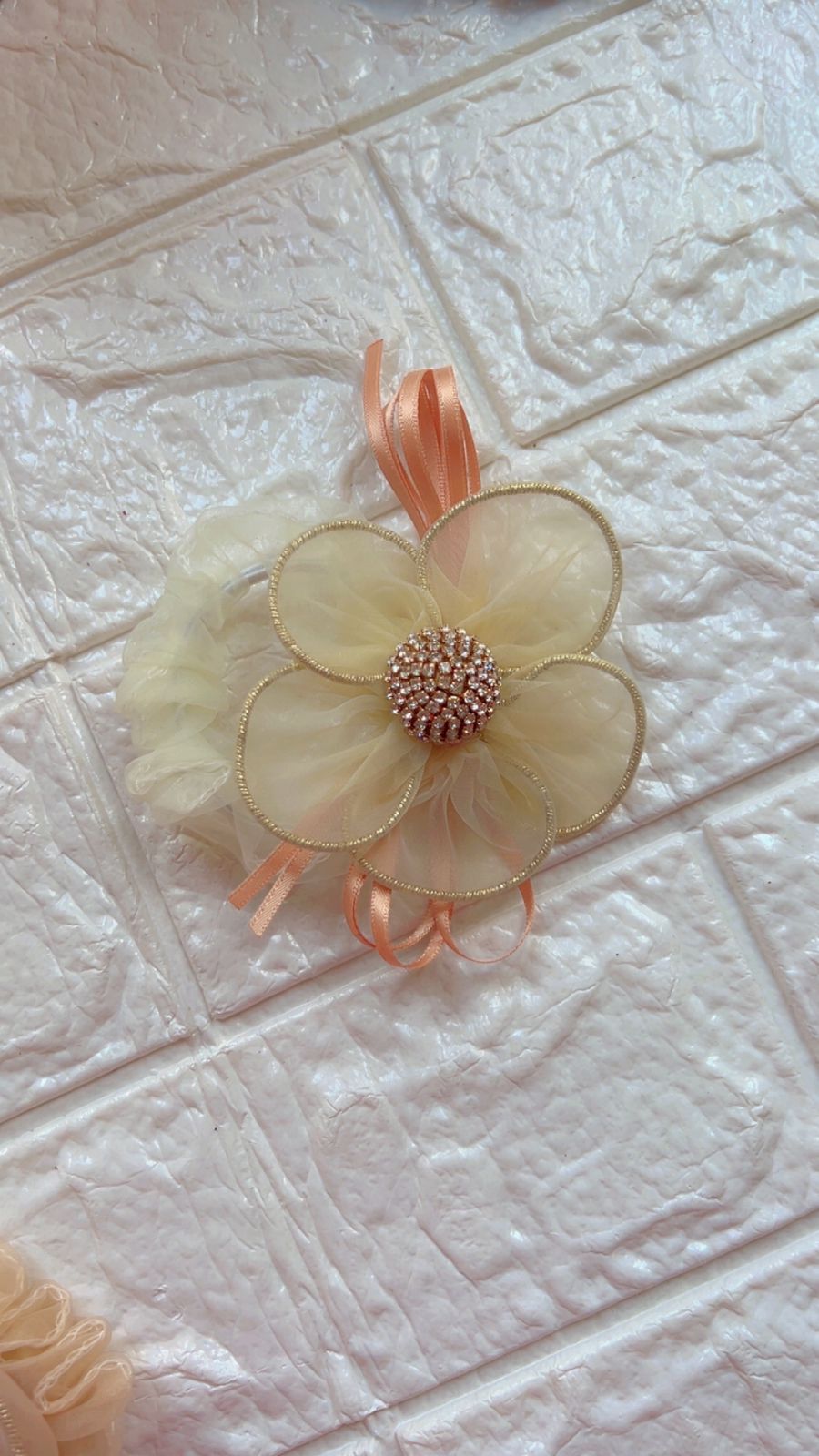 Organza Flower - Scrunchie