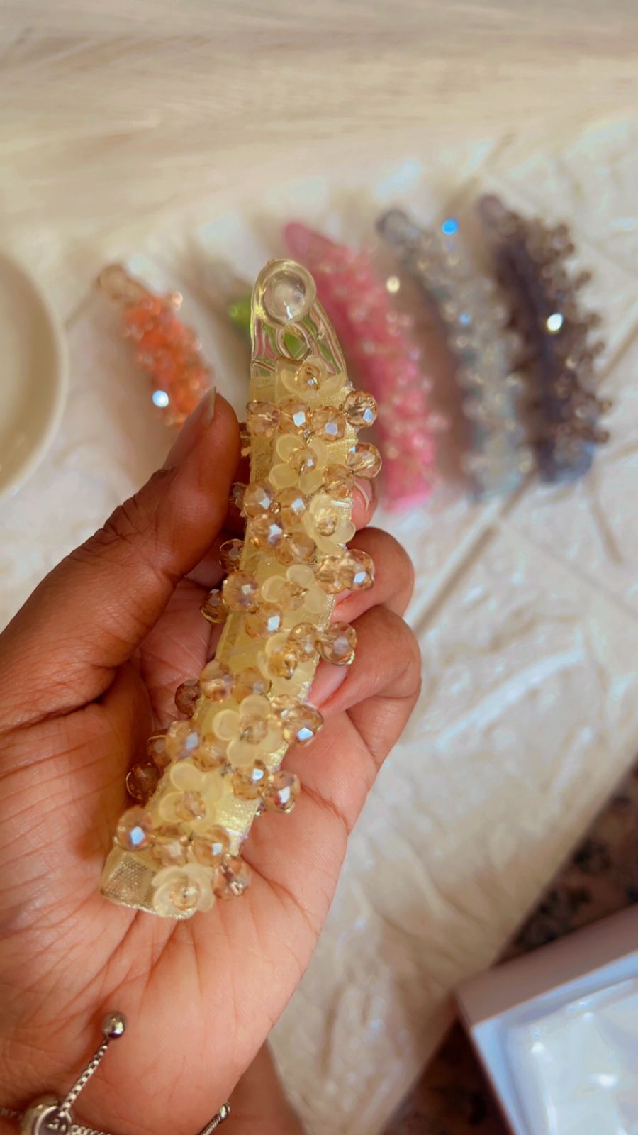 Crystal Bloom Banana Clip- Banana Clips